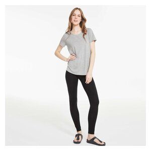 NWOT Joe Fresh black ankle cut cropped slim fit leggings, XS or S